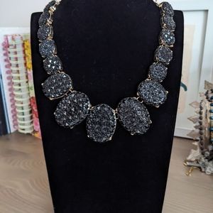 Black statement necklace